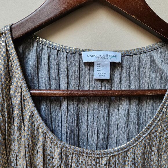 Carolina Belle gold vintage blouse - Picture 5 of 6
